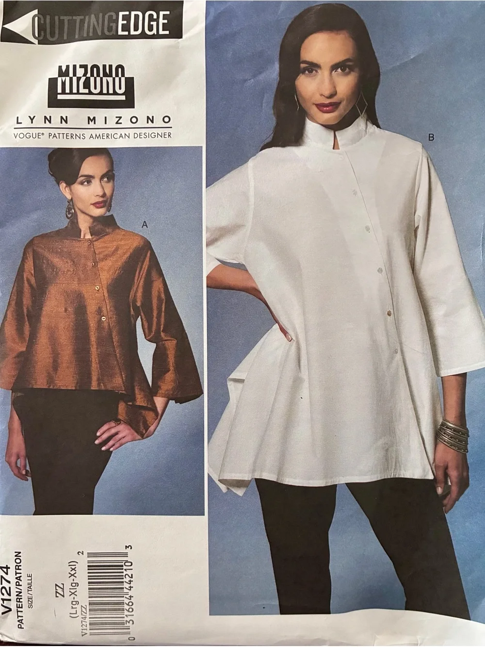 Vogue American Designer Stand-Collar Button Jacket Pattern